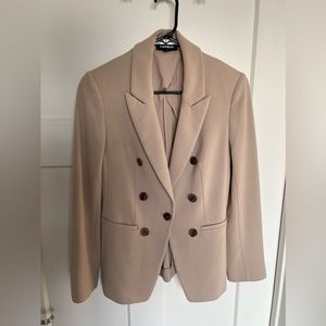 Express Women’s Blazer - Tan/Khaki - Size S/P - 1 button with 6 other buttons